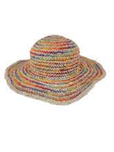 Load image into Gallery viewer, Rainbow Girl Large Brim White Base