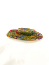 Load image into Gallery viewer, Crochet Hat Rainbow Girl White Base - Sababa Hemp