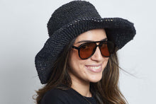 Load image into Gallery viewer, Crochet Hat Garden Lady Black