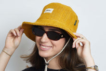 Load image into Gallery viewer, Bucket Earth Wave Yellow  Hemp Hat