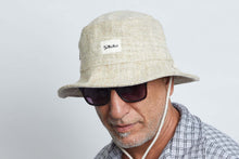 Load image into Gallery viewer, Bucket Earth Wave  White Village Hemp Hat