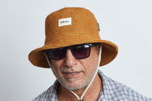 Load image into Gallery viewer, Bucket Earth Wave Mustard  Hemp hat
