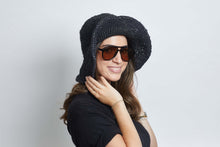 Load image into Gallery viewer, Crochet Hat Garden Lady Black