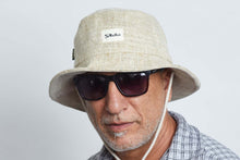 Load image into Gallery viewer, Bucket Earth Wave  White Village Hemp Hat