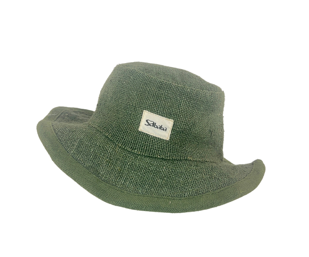 Hemp Hat Classic Design Dark Green Color - Sababa Hemp