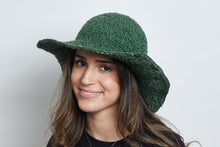 Load image into Gallery viewer, Crochet Hat Garden Lady Green