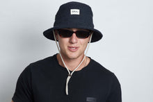 Load image into Gallery viewer, Bucket Earth Wave Black  Hemp Hat