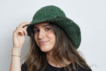 Load image into Gallery viewer, Crochet Hat Garden Lady Green