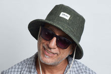 Load image into Gallery viewer, Bucket Earth Wave Green  Hemp Hat
