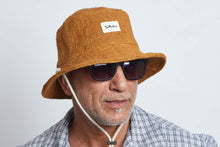 Load image into Gallery viewer, Bucket Earth Wave Mustard  Hemp hat