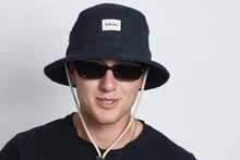 Load image into Gallery viewer, Bucket Earth Wave Black  Hemp Hat