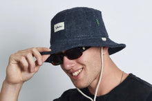 Load image into Gallery viewer, Bucket Earth Wave Blue  Hemp Hat