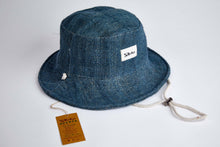 Load image into Gallery viewer, Bucket Earth Wave Grey Blue   Hemp Hat - Sababa Hemp
