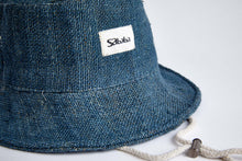 Load image into Gallery viewer, Bucket Earth Wave Grey Blue   Hemp Hat - Sababa Hemp