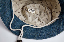 Load image into Gallery viewer, Bucket Earth Wave Grey Blue   Hemp Hat - Sababa Hemp