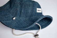 Load image into Gallery viewer, Bucket Earth Wave Grey Blue   Hemp Hat - Sababa Hemp