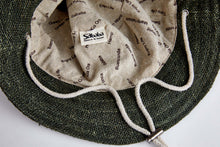 Load image into Gallery viewer, Bucket Earth Wave Green  Hemp Hat - Sababa Hemp
