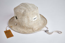 Load image into Gallery viewer, Bucket Earth Wave  White Village Hemp Hat - Sababa Hemp