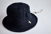 Load image into Gallery viewer, Bucket Earth Wave Black  Hemp Hat - Sababa Hemp