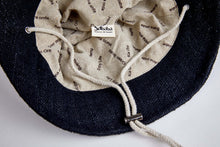 Load image into Gallery viewer, Bucket Earth Wave Black  Hemp Hat - Sababa Hemp