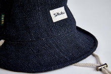 Load image into Gallery viewer, Bucket Earth Wave Black  Hemp Hat - Sababa Hemp