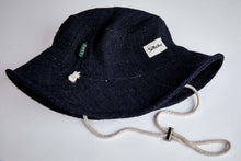 Load image into Gallery viewer, Bucket Earth Wave Black  Hemp Hat - Sababa Hemp