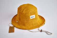 Load image into Gallery viewer, Bucket Earth Wave Mustard  Hemp hat - Sababa Hemp