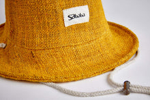 Load image into Gallery viewer, Bucket Earth Wave Mustard  Hemp hat - Sababa Hemp
