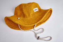 Load image into Gallery viewer, Bucket Earth Wave Mustard  Hemp hat - Sababa Hemp
