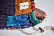 Load image into Gallery viewer, Bucket Earth Wave Patch Work  Hemp&amp;Cotton Hat - Sababa Hemp