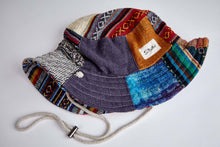 Load image into Gallery viewer, Bucket Earth Wave Patch Work  Hemp&amp;Cotton Hat - Sababa Hemp