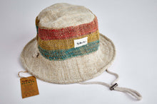 Load image into Gallery viewer, Bucket Earth Wave  Rasta  Hemp Hat - Sababa Hemp