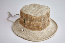 Load image into Gallery viewer, Bucket Earth Wave Cruiser White Natural  Hemp Hat - Sababa Hemp