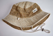 Load image into Gallery viewer, Bucket Earth Wave Cruiser White Natural  Hemp Hat - Sababa Hemp
