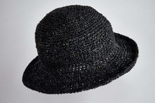 Load image into Gallery viewer, Crochet Hat Garden Lady Black - Sababa Hemp