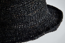 Load image into Gallery viewer, Crochet Hat Garden Lady Black - Sababa Hemp