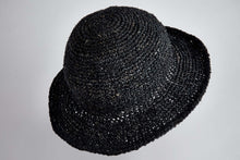 Load image into Gallery viewer, Crochet Hat Garden Lady Black - Sababa Hemp