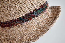 Load image into Gallery viewer, Crochet Hat Silk Line  White Hemp Cotton - Sababa Hemp