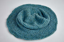 Load image into Gallery viewer, Crochet Hat Garden Lady Turquoise - Sababa Hemp