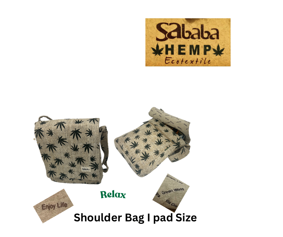 Shoulder  Bag  Choose your Color IPad Size - Sababa Hemp