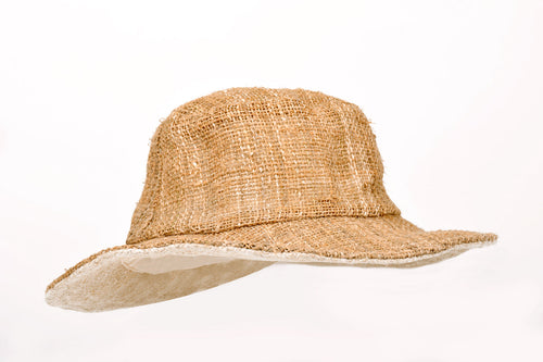 A1  Fisherman Hybrid -pure  Hemp Hat Natural Color - Sababa Hemp