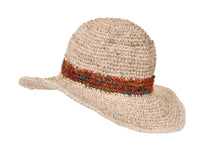 Load image into Gallery viewer, Crochet Silk Line  White Hat - Sababa Hemp