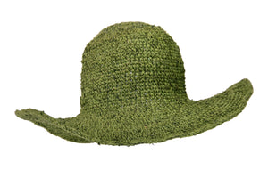 Crochet Garden Lady  Green  Hat - Sababa Hemp